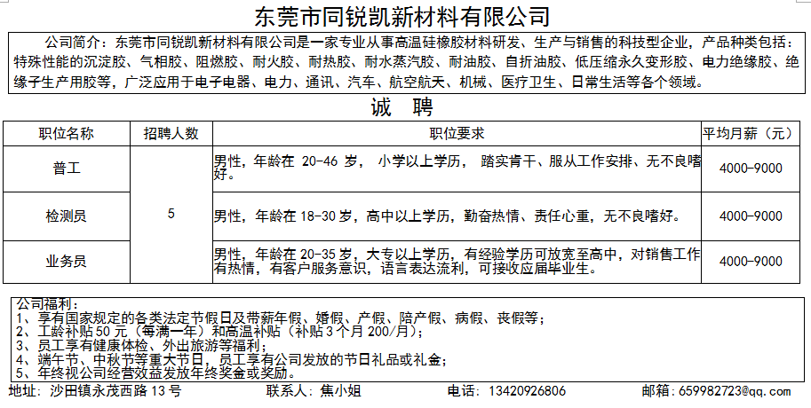 沙田镇最新招工信息全面解析